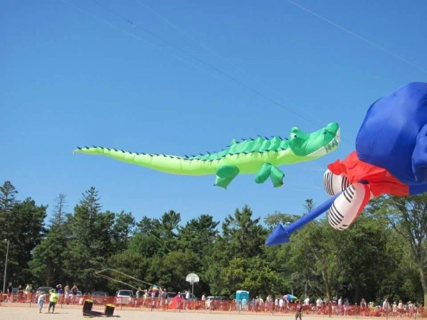 Kites Over Lake Michigan Two Rivers