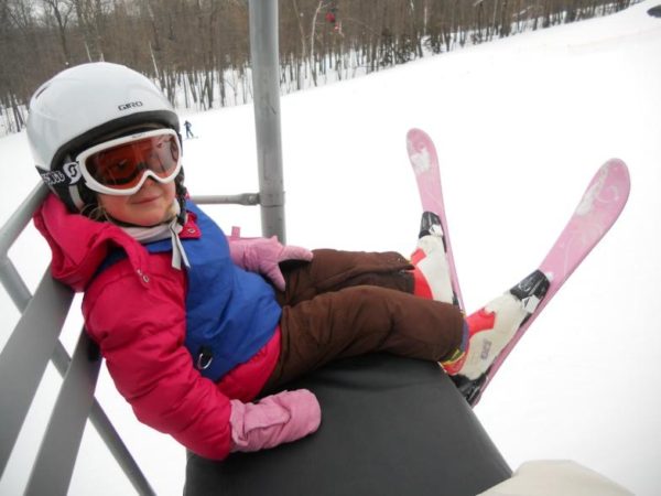 skiing with kids - lift