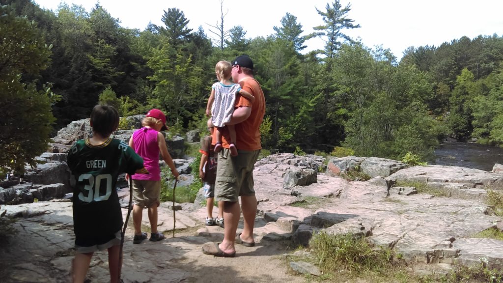 Dells of the Eau Claire River waterfalls in Wisconsin