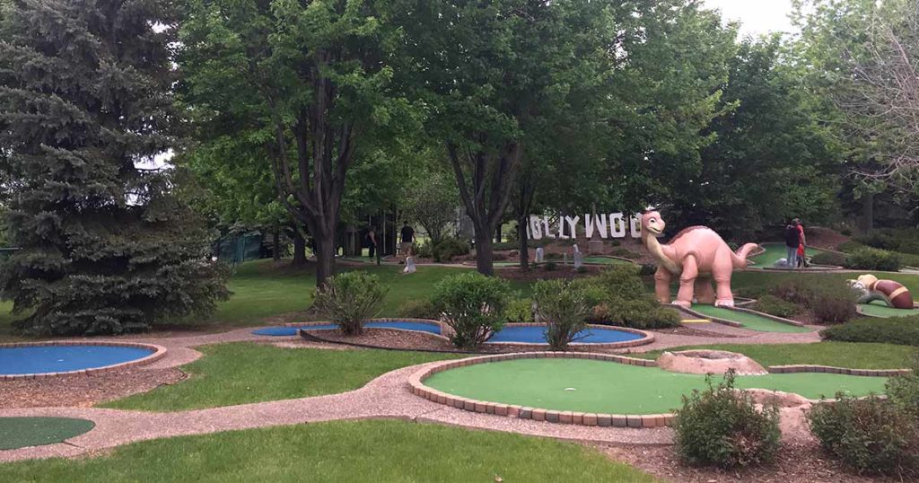 Outdoor mini golf at Funset Boulevard in Appleton