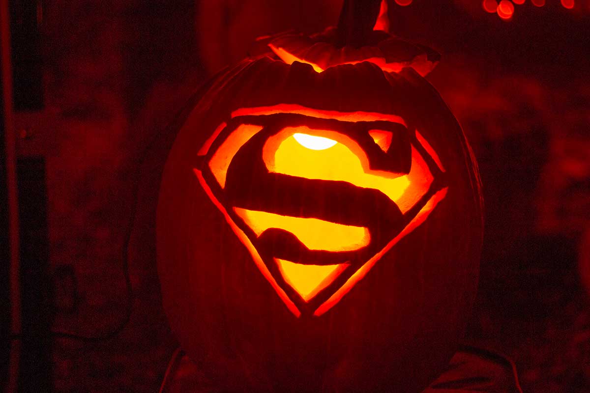 superman pumpkin carving ideas