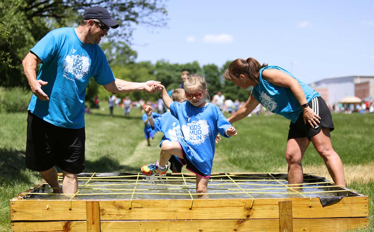 Get messy and have fun at the Oshkosh YMCA Kids Mud Run, June 2, 2019