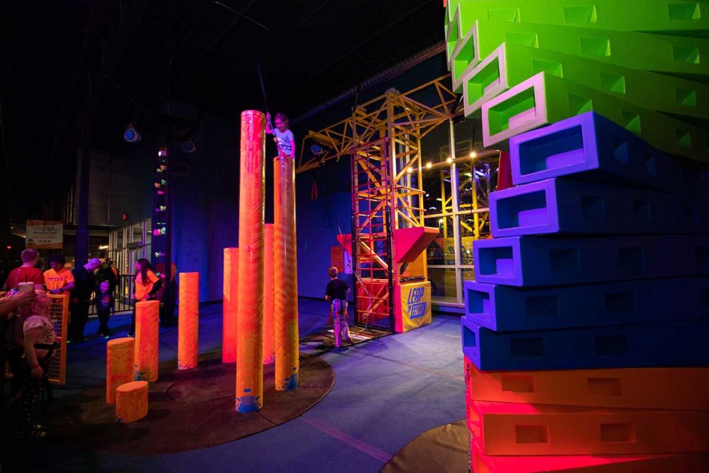 climbing structure at Urban Air Adventure Park Appleton