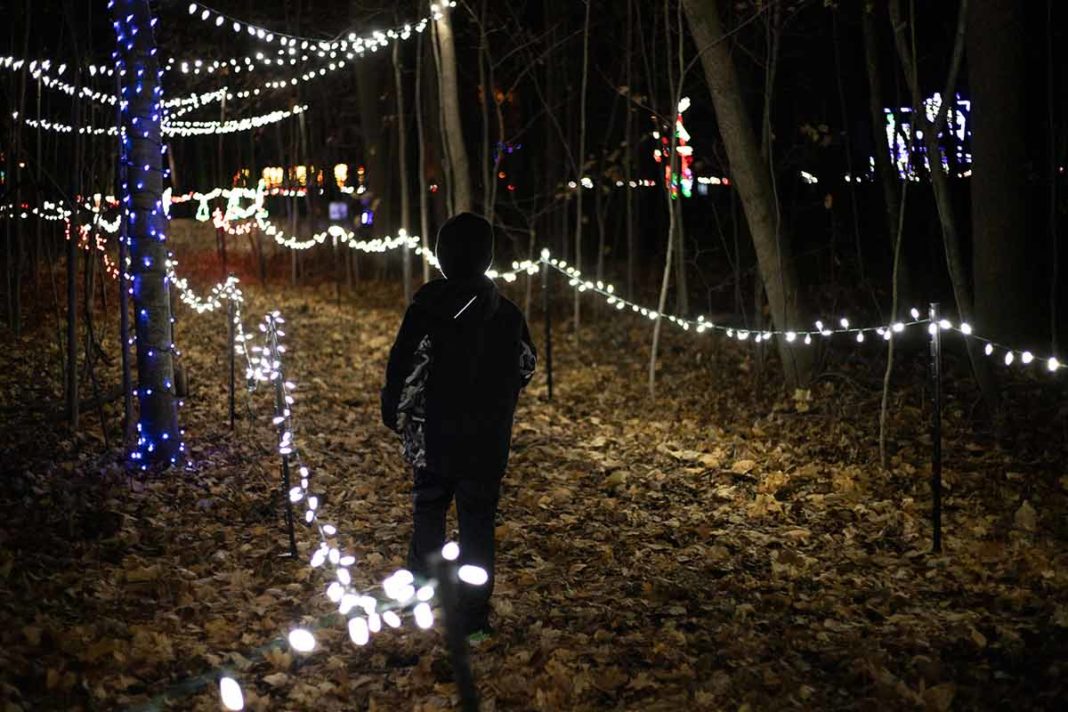 Fox Cities' First Community Holiday Light Display in the Woods