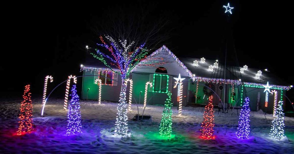 Christmas Lights Hanging In Zionsville