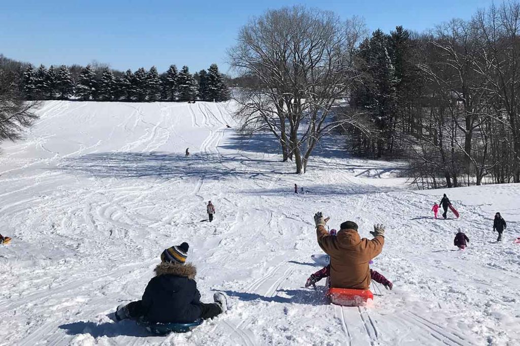 Plamann Park Sledding