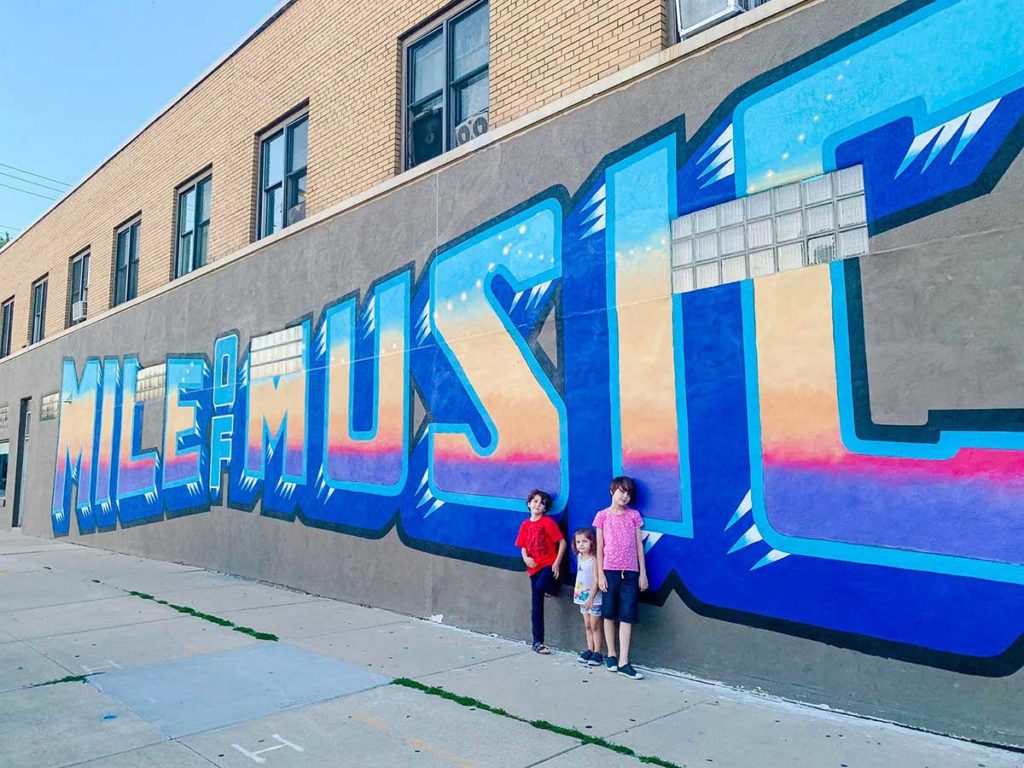 Mile of Music Mural, downtwon Appleton