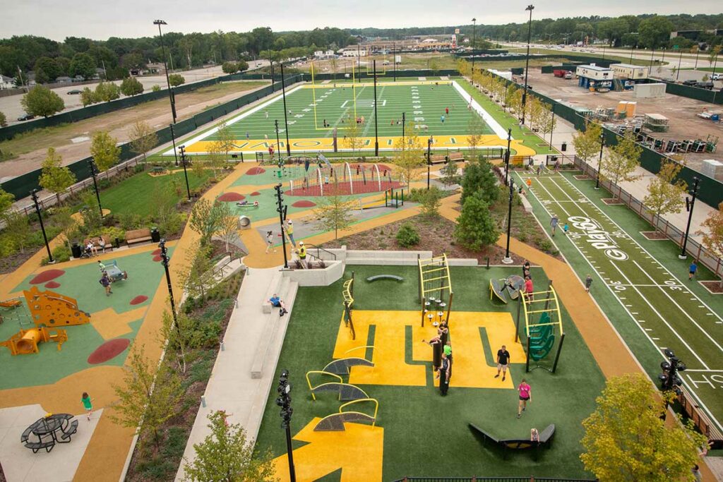 Playground Park at Titletown District Green Bay