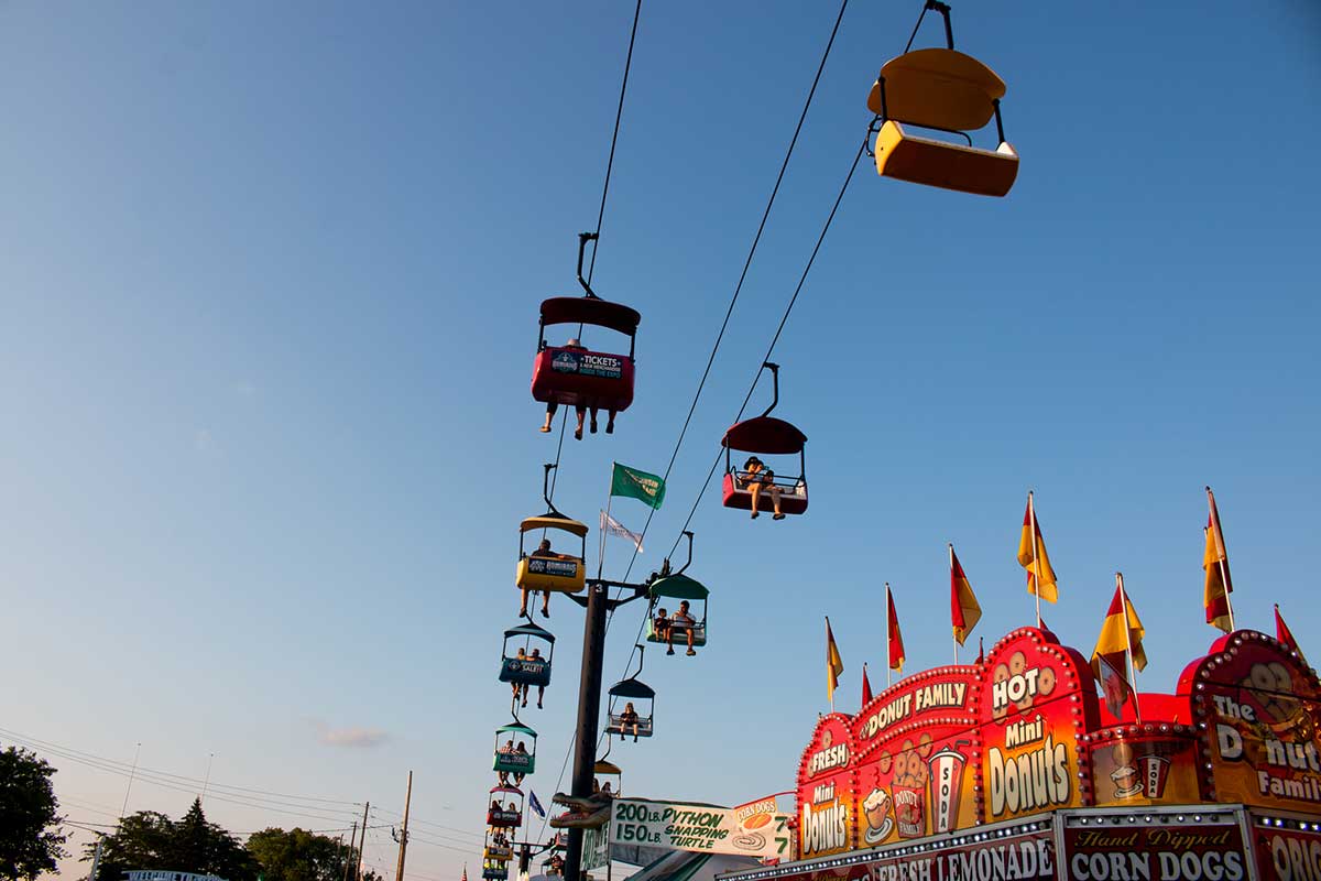 Gondola ride at Wisconsin State Fair in Milwauke