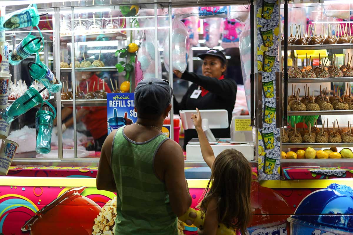 Buying food at Wisconsin State Fair