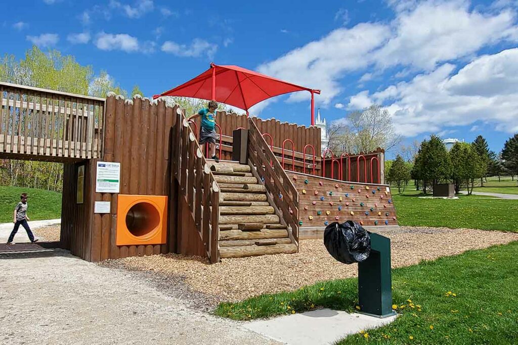kids playground at Heritage Hill Green Bay