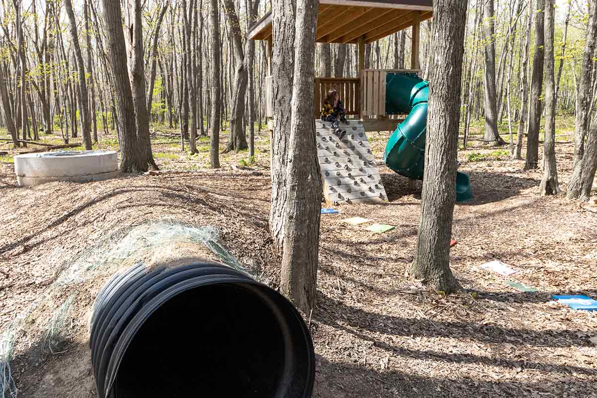 natural playground at Ledge View Nature Center Chilton