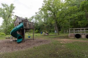 kids natural playground at mosquito hill in new london