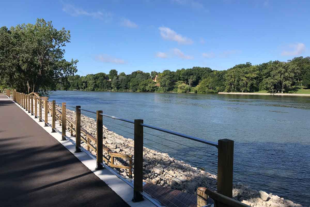 Walking trails at Newberry Trail in Appleton