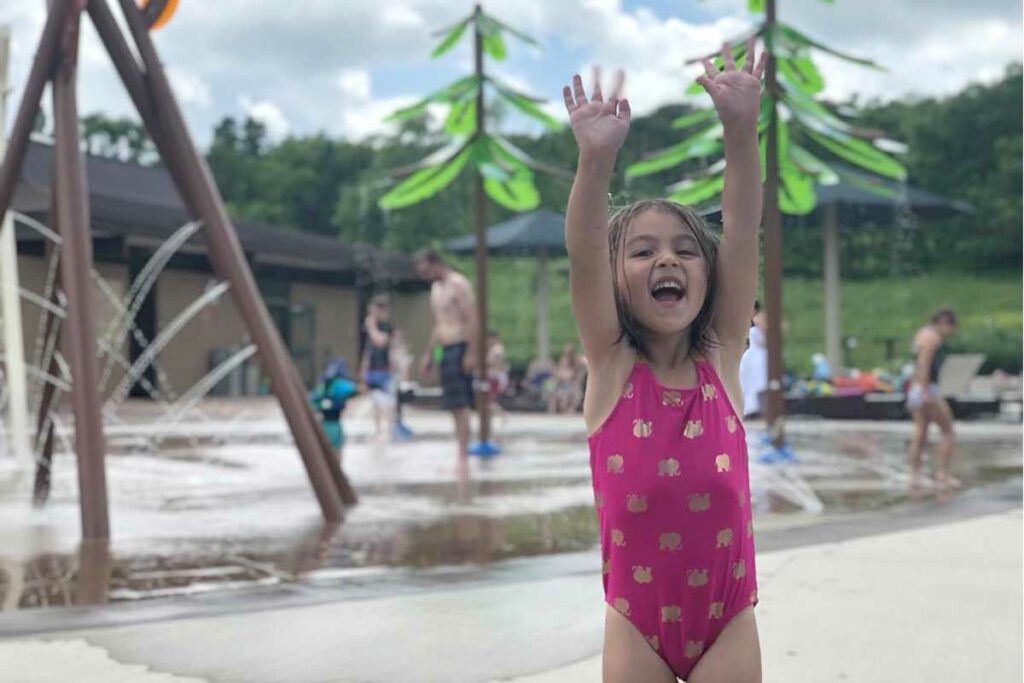 Splash Pad at Blue Mounds Wisconsin State Park