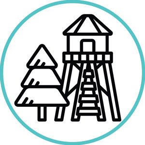 observation tower icon