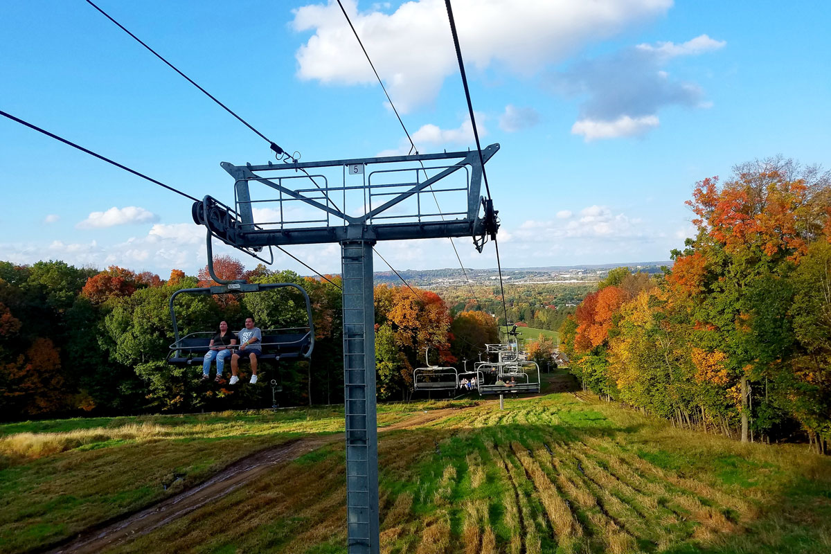 Granit Peak Scenic Chairlift Rides to see Fall colors
