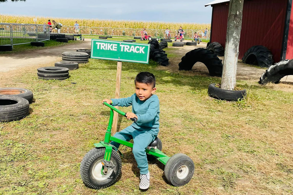 Trike Track at Waldvogel Pumpkin Farm in Juneau