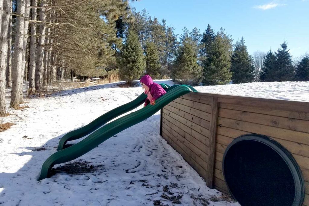 Play area at Bubolz Nature Center in Appleton