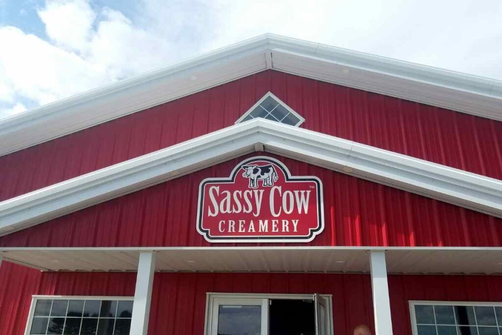 sassy cow creamery exterior 