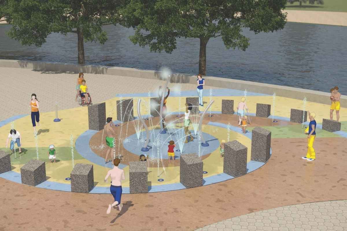 shattuck park neenah splash pad rendering