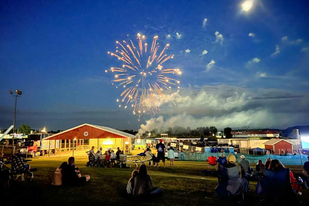Fireworks at Greenville Catfish Races