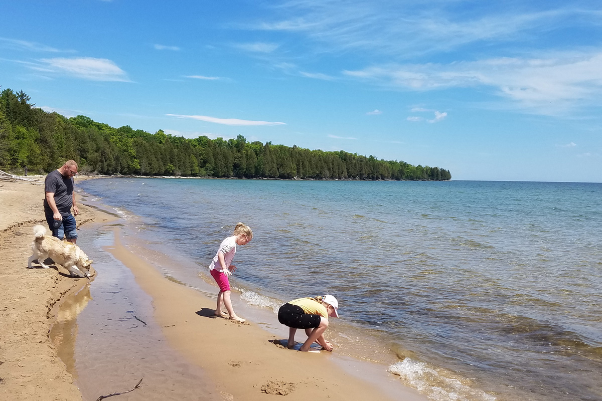 Newport State Park Door County beach