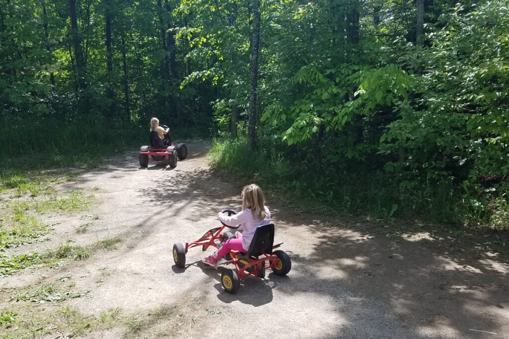 Large trikes for kids at Seaquist Orchards Door County