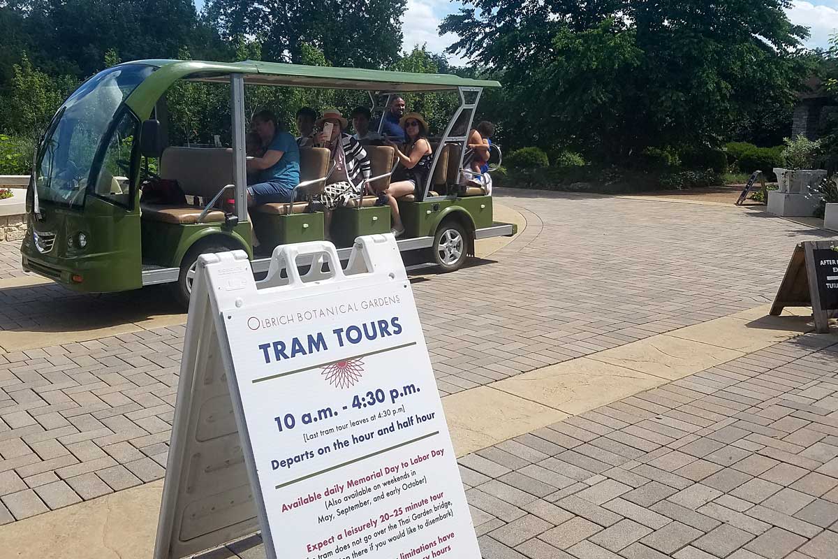 Tram at Olbrich Gardens in Madison