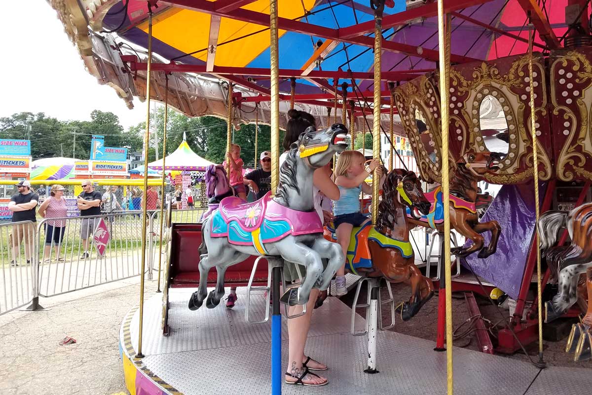 Carousel Ride at the Stoughton County Fair
