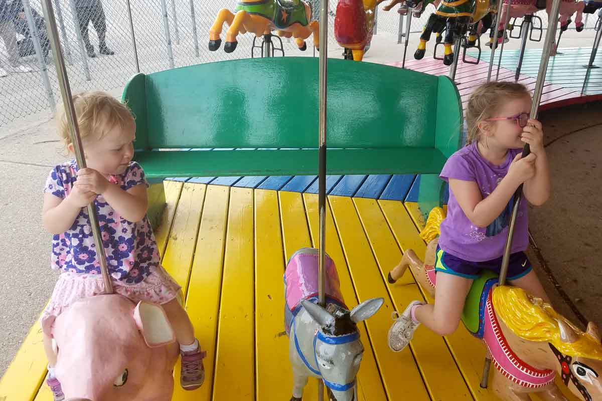Carousel Ride at Bay Beach in Green Bay