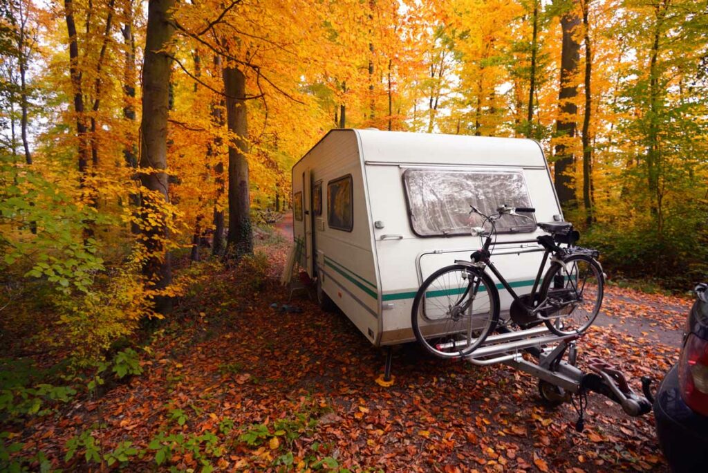 Camping in Fall in Wisconsin