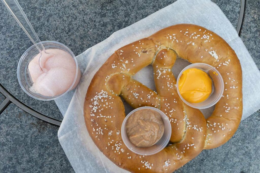 Giant pretzel at Armstrong Apples, Orchard & Winery