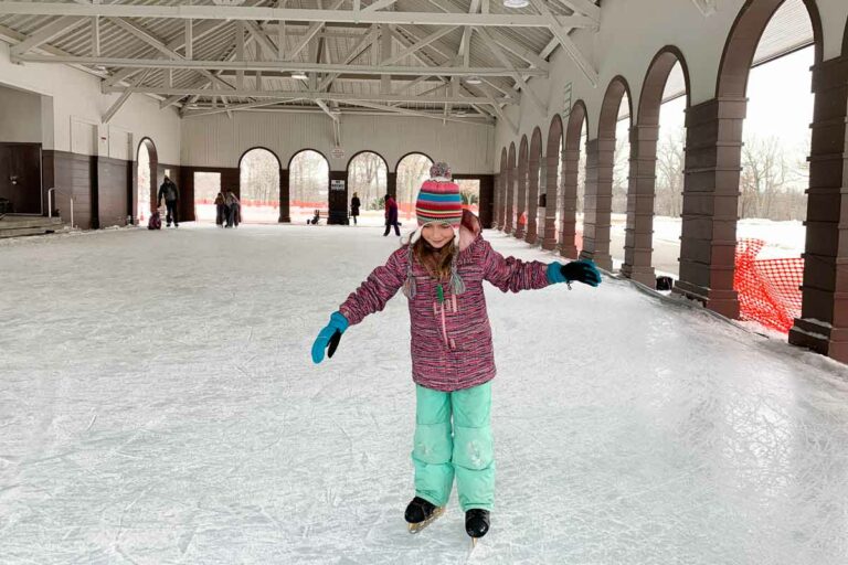 Pierce Park ice skating rink