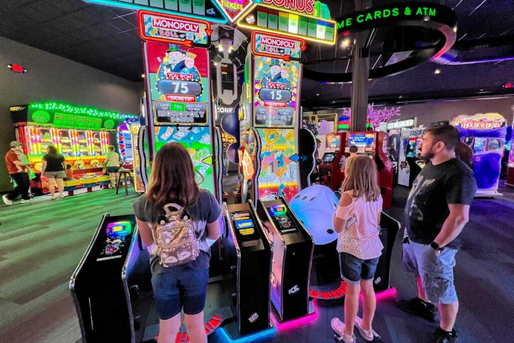 Arcade Games at Mineshaft Restaurant in Oshkosh