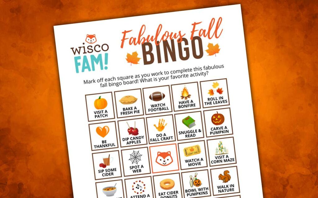 Fall in Wisconsin Bingo